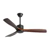 Ventilador de Techo Silencioso con Viento Fuerte para Oficina, Ventilador Colgante Negro Estilo Vintage para Comedor, Sala de Estar y Uso Doméstico Sin Luz