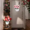 Rosas Simuladas Día de San Valentín Plástico Flor Falsa Individual Ramo Adornos para Restaurante Arreglo Floral Flores Secas Decoración con Flores de Seda