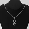 Joias Transfronteiriças Europeias e Americanas Colar de Mão com Aranha e Caveira Dark Punk Corrente de Metal Multi-Elemento Acessórios de Nicho Atacado