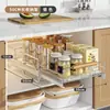 Estante de Almacenamiento de Platos de Acero Inoxidable Estante de Almacenamiento para Gabinete de Cocina Tipo Cajón Cajones Cajones Cajones Cajones Platos Estante para Platos