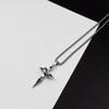 Collar para Hombre con Colgante de Cruz, Cadena Versátil de Moda, Accesorio, Sudadera de Moda para Hombre, Colgante, Cadena de Acero al Titanio