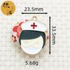 Prevención de epidemias Serie Victoria accesorios de joyería diy caricatura creativa estetoscopio jeringa gorra de enfermera cuerda de mano pequeño colgante