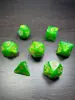 Conjunto de Dados Poliédricos D&D com Padrão de Mármore, Cores Misturadas, Transparente, D4D6D8D10D12D20 Lados, Tabuleiro Coc, Conjunto de Sete Peças