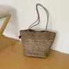 Elegante Bolsa Xiaomi para Mujer Estilo Coreano 2026 Nueva Bandolera Estampado de Leopardo Retro Personalidad Nicho Bolso de Mano Viaje Moda