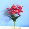 Artificial 5-garfo phalaenopsis single-branch dança orquídea lidar com flor de casamento casa engenharia decoração buquê de flores falsas