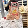 Yuli Park ins lindo estilo curativo oso de gelatina de crema tridimensional apto para 17pro Apple 15/16