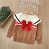 Suéter Pulóver Infantil 2025 Otoño Nuevo Estilo Preppy Conjunto de Dos Piezas para Niñas Conjunto de Suéteres para Niñas