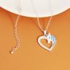 50% de descuento Unicornio Creativo Grabado de Nombre DIY Moda Europea y Americana Colgante Regalo para Amigos y Hermanas Collar de Corazón Colorido para Mujeres