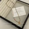 Nuevo Collar de Mariposa de Cristal de Colores Dulce y de Moda Estilo Chino para Mujer, Único y Versátil, Elegante Cadena para Clavícula de Amistad