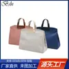 Bolsa de Mão Estilo Coreano, Bolsa Transversal Fashion para Documentos, Pasta Moderna para Mamães de Grande Capacidade, Bolsa para Livros Casual e Versátil com Múltiplos Compartimentos