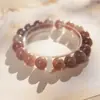 Pulsera de Cristal con Perlas de Cristal Natural Optimizada Pulsera Versátil de Nicho Joyería de Moda de Lujo Ligero Venta al por Mayor para Mujeres
