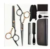 Amazon Best-Seller Transfronterizo Set Profesional de Tijeras de Peluquería, Tijeras Planas, Tijeras Entresacadoras, Herramientas de Peluquería para el Hogar, Venta al por Mayor