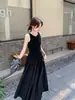 ¡Súper cómodo de llevar! Vestido Básico Elegante y Refinado Estilo Hepburn con Alta Elasticidad y Efecto Adelgazante - Vestido Mejorado para Verano H062606