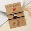 Amazon Más Vendido Transfronterizo Día de San Valentín Hebilla Magnética en Forma de Corazón de Amor Pulsera Tejida a Mano Joyería de Pulsera para Parejas para Mujeres