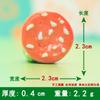 Sándwich de simulación galleta rollo de toalla plato de cena accesorios de resina cargador diy cubierta protectora agujero zapatos zapatos flor