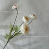 Flor Artificial com 4 Cabeças de Camélia, Botões de Flor Falsos, Flores de Lótus para Casamento, Flores de Mesa para Decoração de Salão de Casamento, Adereços para Fotografia em Estoque