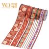 Serie Cosecha de Otoño Cinta de Cosecha Lazo de Girasol Decoración Cinta con Borde de Alambre Festival de la Cosecha