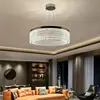 Lustre circular de cristal moderno, luminária de cristal para sala de estar, iluminação feita sob medida para casas modelo de villa duplex