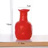 Jarrón de Plástico Cerámico Imitación Shishi Ruyi, Resistente a Caídas, Flor Artificial Transfronteriza, Maceta para Flores de Año Nuevo, Bolsa de la Fortuna con Frutas Rojas, Boda con Flores Secas