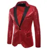 Traje de actuación europeo y americano con lentejuelas doradas, traje coreano, presentador de discoteca, MC, estudio, abrigo, lote de puntos