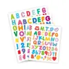 Tarjetas de Juego de Ortografía de Palabras con Letras Inglesas Mayúsculas y Minúsculas Arcoíris Transfronterizas para Niños para Aprender y Practicar la Ortografía con Pegatinas Adhesivas