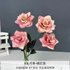 4 Flores Artificiais de Rosa para Decoração de Sala de Estar, Flores Artificiais para Arranjo de Mesa de Jantar em Casa, Arranjos Florais Feitos à Mão, Flores Artificiais Secas