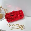 Nova Bolsa de Festa Geométricas em Forma de Losango 2026 com Alça de Ombro de Corrente Metálica, Bolsa Clutch Social Fashion