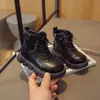 Nuevas Botas de Invierno 2024 Estilo Coreano para Niños Suela Suave Forradas de Felpa Antideslizantes Estilo Británico Botas de Invierno de Moda