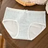 Nuevas Bragas de Algodón Puro con Estampado Floral Estilo Japonés para Mujer, Juveniles 10A de Cintura Media Extendida, Ajustadas a la Cadera, No Pellizcan, Estilo Delgado de Verano