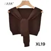Xale de Outerwear Listrado de Alta Qualidade, Cachecol de Tricô Versátil para o Outono, Colete com Gola Falsa, Suéter de Tricô de Fábrica de Comércio Exterior