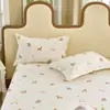 Nuevo Conjunto de Cuatro Piezas Estampado Reactivo de Algodón Puro para Primavera y Verano en Múltiples Tallas