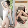 Comércio Exterior Sexy Underwear Crotch-free High-fork One-piece Swimsuit Dead Water Sexy fino transparente gelo seda apertado