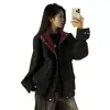 2026 nueva chaqueta casual transfronteriza para hombre estilo americano tie-dye bloques de color retro piloto cuero PU