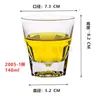 Copo Octogonal de Vidro Temperado, Espessado e Resistente à Temperatura, Adequado para Uso Doméstico e Comercial, Copo Específico para Whisky e Destilados para KTV Bar, Copo de Cerveja