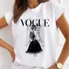 Nuevo Producto 2024 Patrón Impreso Torre Eiffel de París Camiseta Casual de Cuello Redondo para Mujer Personalizada Linda y Sencilla