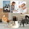 Alimentador e Dispenser de Água Automático para Pets para Gatos, Alimentador Inteligente Programado e Quantitativo para Gatos e Cachorros, Suprimento para 15 Dias - Venda Quente Transfronteiriça