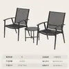 Cadeira de lazer cadeira de metal para exterior mesa dobrável para pátio café quiosque de chá com leite proteção solar cadeira de ferro forjado simples moderna