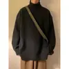 Suéter de Punto Grueso para Hombre Estilo Coreano de Moda Holgado Japonés Invierno Ins Estilo Hong Kong Perezoso Prendas de Punto Exteriores