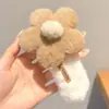 Presilha de Cabelo de Pelúcia Que Não Machuca a Cabeça, Novo Acessório de Cabelo Bico de Pato Outono, Presilha de Cabelo Xadrez Estilo Doce para a Parte de Trás da Cabeça