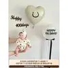 Accesorios para Fotos de Luna Llena para Niñas y Niños, Decoraciones para Bebés, Montaje para Bebé Recién Nacido, Fondo de Globos para Banquete de 100 Días en Casa