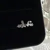 Anillo Abierto Geométrico Exquisito de Circonita Super Hada Elegante Europeo y Americano para Mujer Nicho de Alta Gama Apilable Colorido Tesoro Versátil
