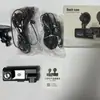 Cámara de salpicadero de alta definición con tres cámaras conectada al teléfono móvil para grabación en bucle frontal, interior y trasero Cámara de salpicadero A22 de tres lentes con Wifi