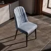 Silla Minimalista Moderna de Lujo Ligero, Silla de Comedor para Hotel, Taburete con Respaldo para Casa de Alquiler, Silla Suave para Ocio en Casa y Mahjong