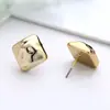 Nuevos Pendientes Exquisitos de Estilo Europeo y Americano, Pendientes de Textura de Lujo Ligero de Gama Alta, Aretes de Moda Geométricos Irregulares Únicos
