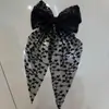 Laço Delicado Fita Grampo de Primavera Elegante Presilha de Cabelo de Princesa Festa Romântica da Temporada Acessório de Cabeça