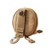 Bolsa de Monedas Colgante de Cintura de Color Sólido Simple Portallaves Mini Portátil Personal para Monedas Estuche para Audífonos Bolsa de Almacenamiento para Tarjetas