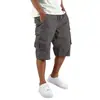 Shorts de Trabajo para Hombre de Comercio Exterior Transfronterizo Primavera 2025, Pantalones Cargo Deportivos Casuales Multibolsillos, Shorts de Secado Rápido para Hombre