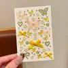 Pegatinas Faciales de Corazón con Lazo y Pedrería para Niñas, Maquillaje para Ambiente Festivo de Niñas, Cosméticos para Niñas para Actuaciones en Escenario