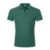 Verão 2026 Novo Estilo Sem Costura Seda de Gelo Manga Curta Masculino Esportivo Transfronteiriço Secagem Rápida Cor Pura Nylon Camisa Polo Business Roupa Masculina