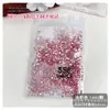 Accesorios Rosas para Uñas con Pedrería Grande en Forma de Abanico, Diamantes Sueltos Ss3 Ss4 Pedrería de Fondo Plano, Kit Deslumbrante de Materiales para Uñas Portátiles de Bricolaje